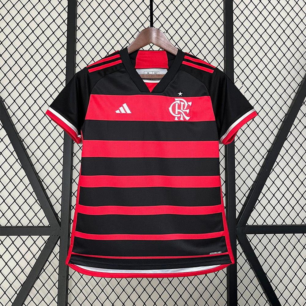 Camisa Flamengo Home Adidas Feminina 24/25 - Versão Torcedor